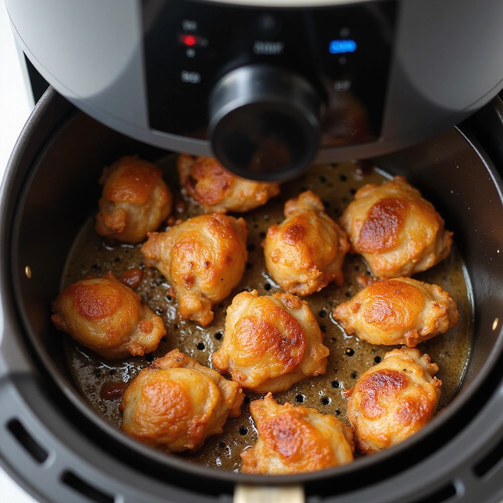 Air Fryer Recipes Chicken Curry Crispy Outside Juicy Inside Step 6 Air Fry the Chicken