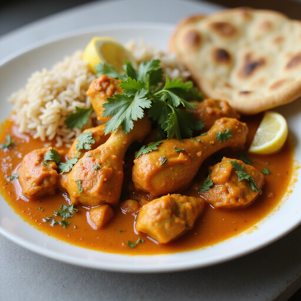 Air Fryer Recipes Chicken Curry Crispy Outside Juicy Inside Step 8 Serve and Garnish