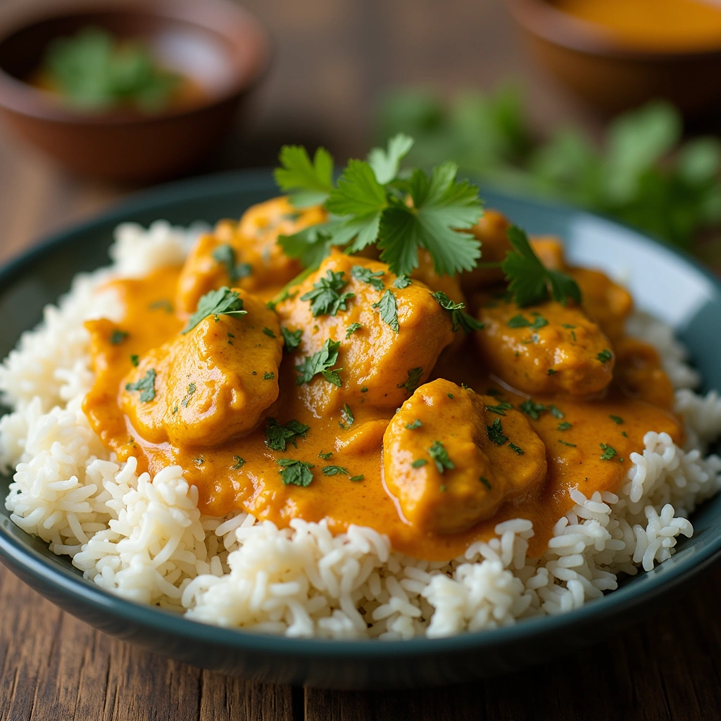 Crockpot Curry Chicken Recipes Set and Forget Meals Step 7 Serve the Dish