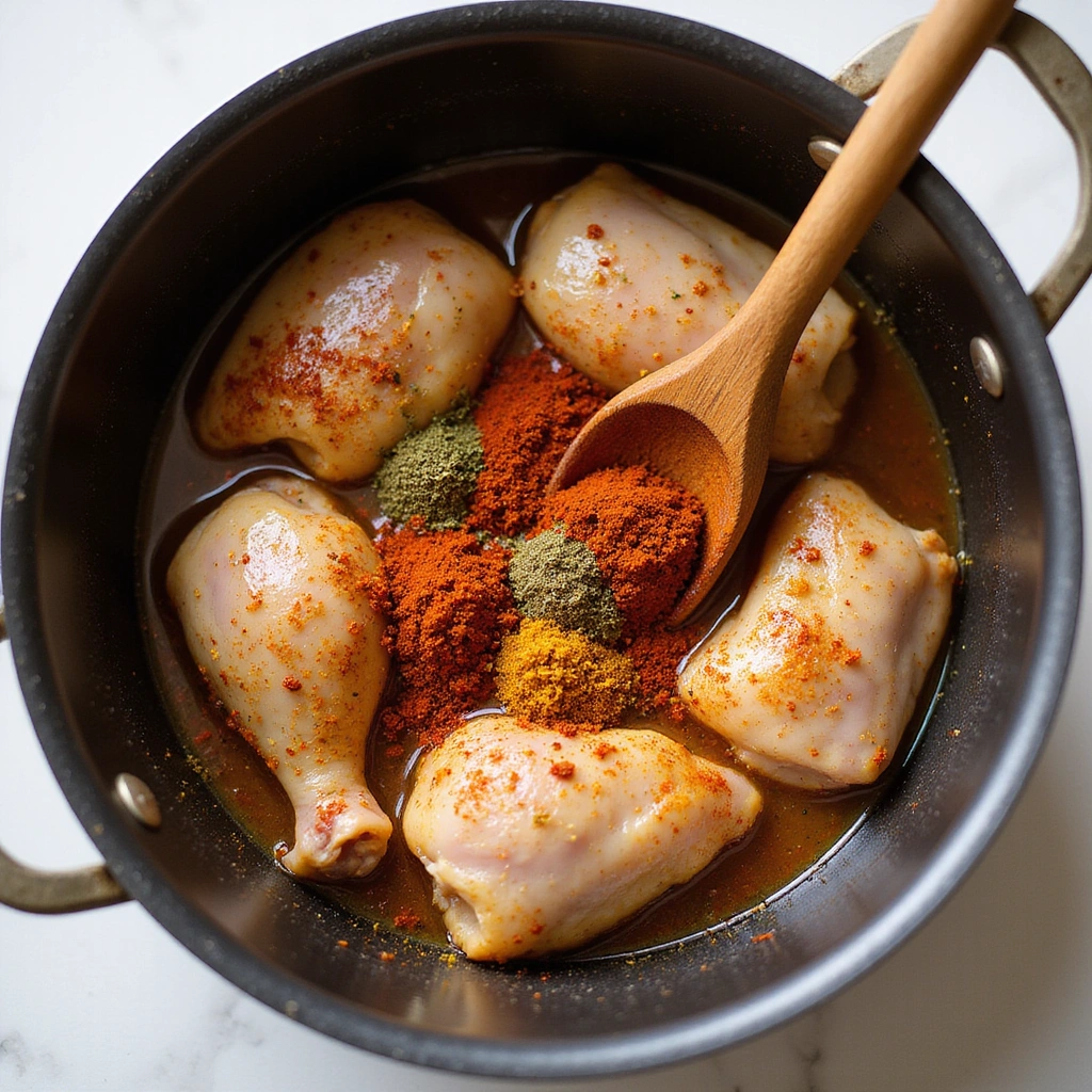 Curry Chicken and Rice Recipes for a Hearty Dinner Step 4 Add Spices