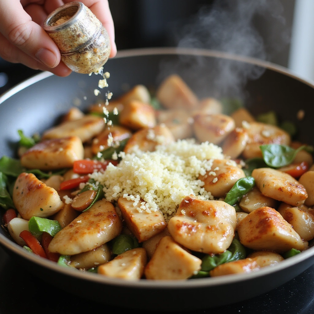 Curry Chicken and Vegetables Recipes Easy Weeknight Meal 4 Curry Chicken and Vegetables Recipes Easy Weeknight Meal Step 4 Incorporate Garlic and Ginger