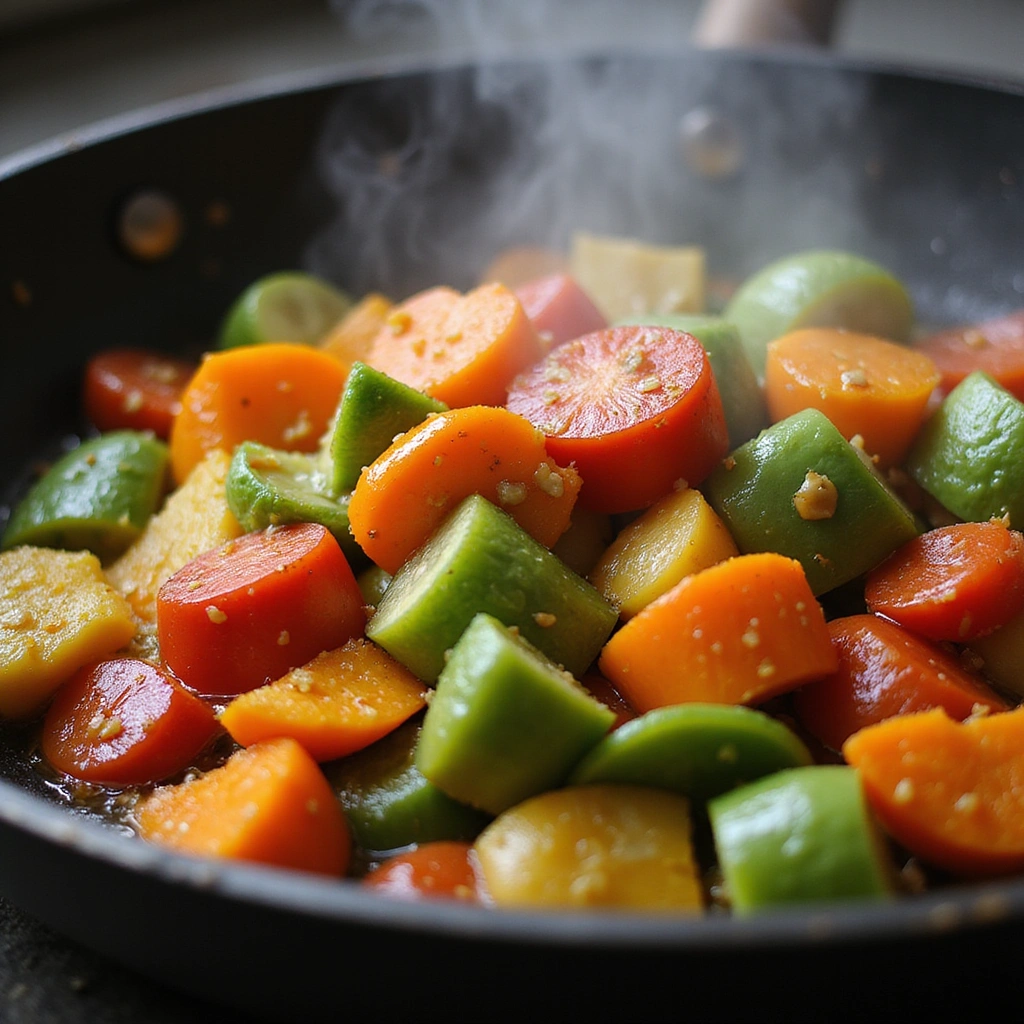 Curry Prawns Recipes with Coconut Milk Perfect Dinner 4 Curry Prawns Recipes with Coconut Milk Perfect Dinner Step 4 Saut the Vegetables