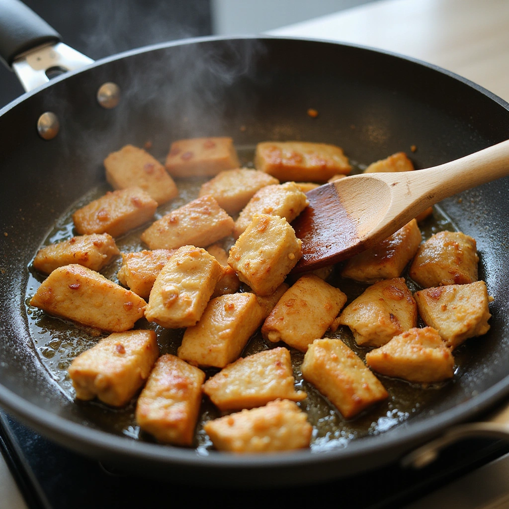 Green Curry Chicken Recipes Restaurant Style at Home Step 3 Cook the Chicken