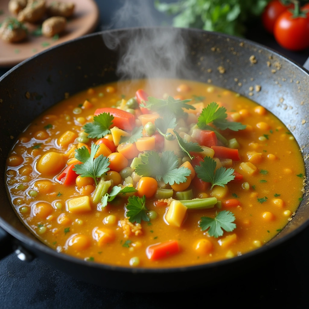 Green Curry Recipes Vegetarian Flavorful Comforting Step 6 Add Vegetable Broth