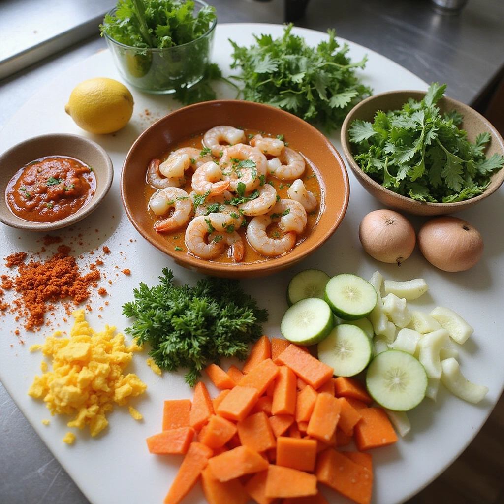 Green Curry Shrimp Recipes Aromatic and Delicious Step 1 Prepare Ingredients