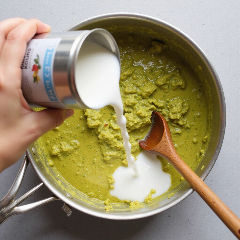 Green Curry Slow Cooker Recipes You’ll Make Again 4 Green Curry Slow Cooker Recipes Youll Make Again Step 4 Add Coconut Milk