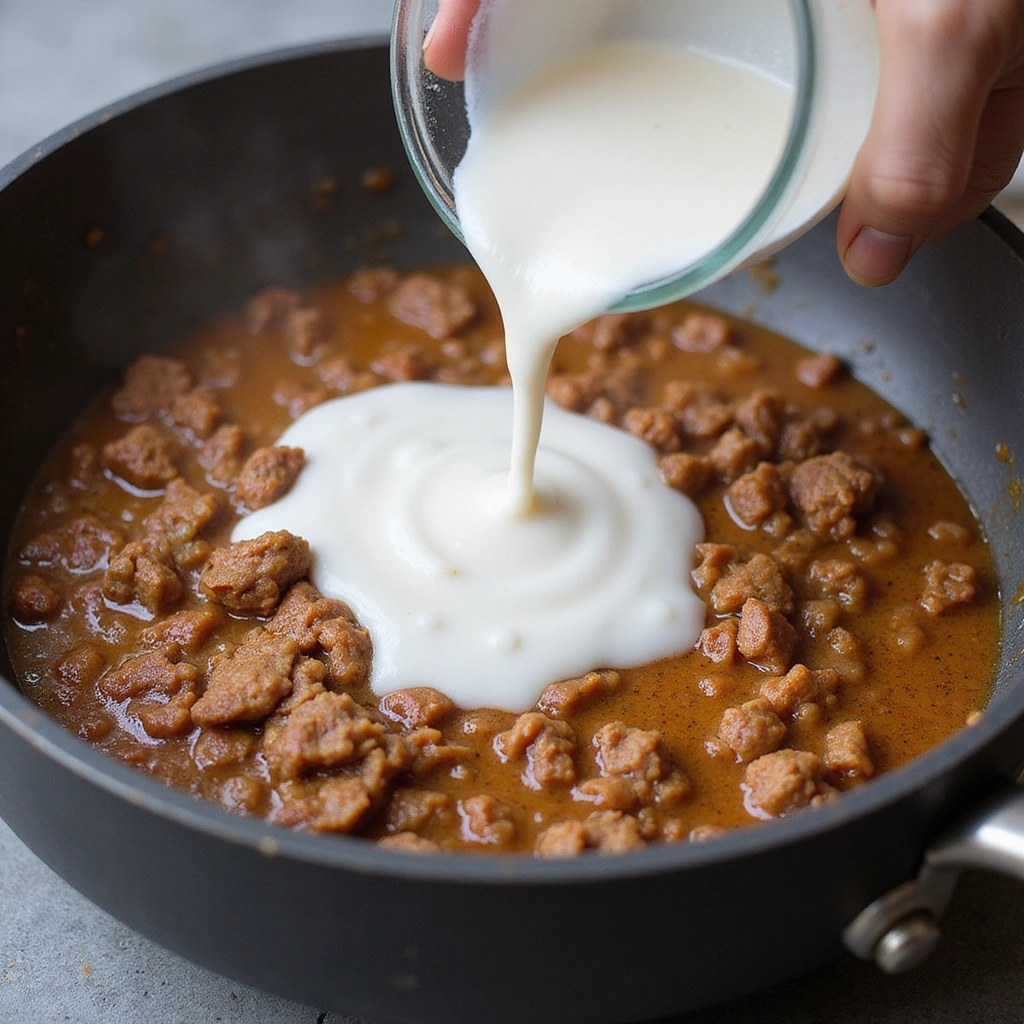 Ground Beef Curry Recipes Quick and Savory 5 Ground Beef Curry Recipes Quick and Savory Step 5 Pour in Coconut Milk