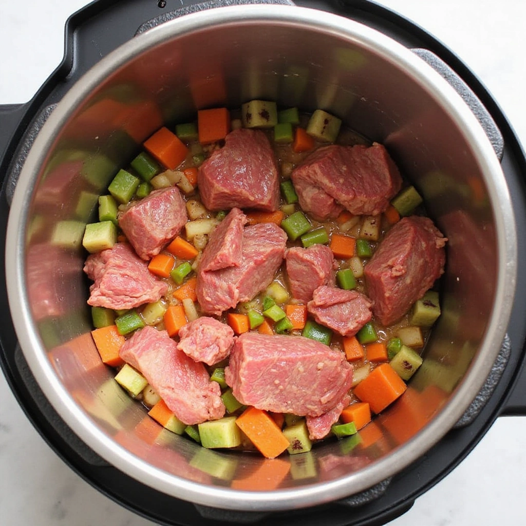 Instant Pot Beef Curry Recipes Done in Minutes Step 5 Add Vegetables
