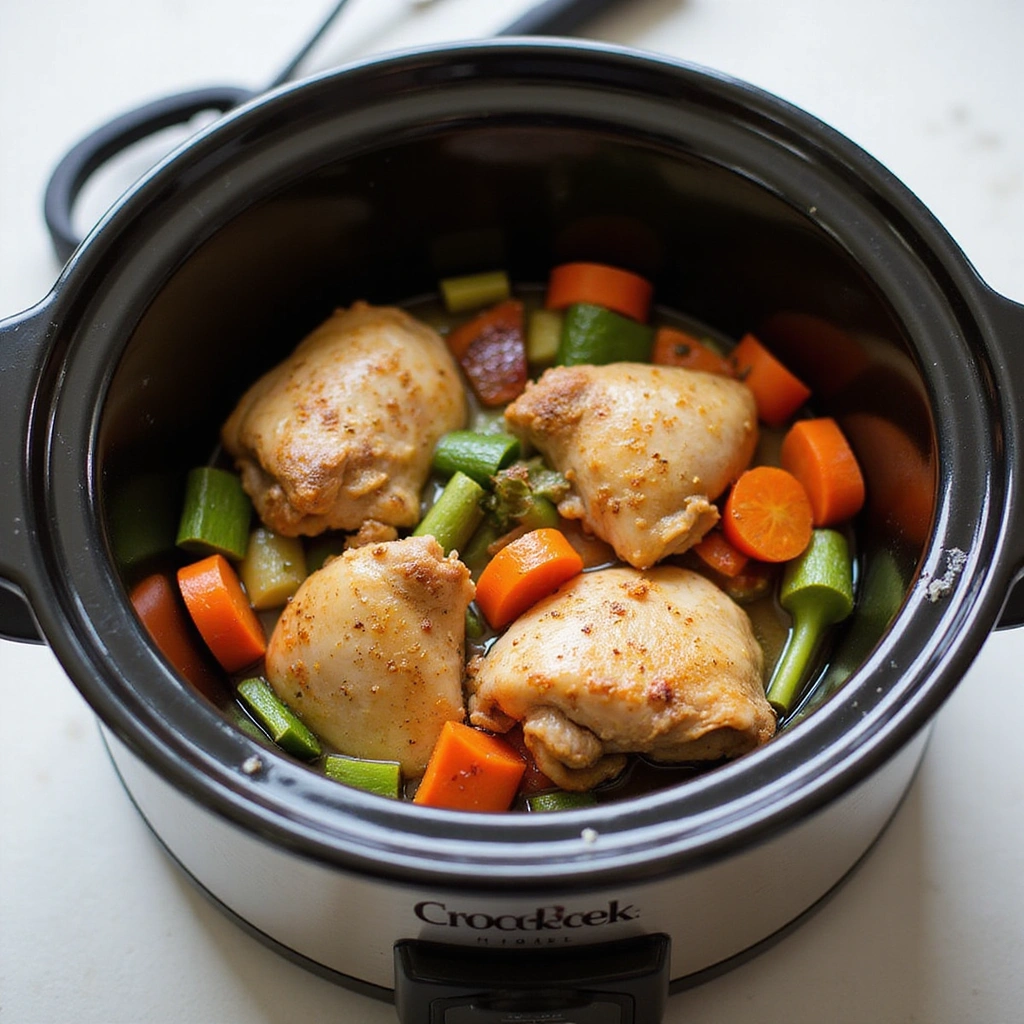 Jamaican Curry Chicken Recipes Crock Pot Comfort Food Step 7 Check for Doneness
