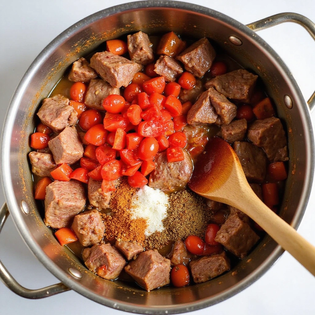 Lamb Curry Recipes South Africa Traditional Flavorful Step 5 Add Tomatoes and Seasonings