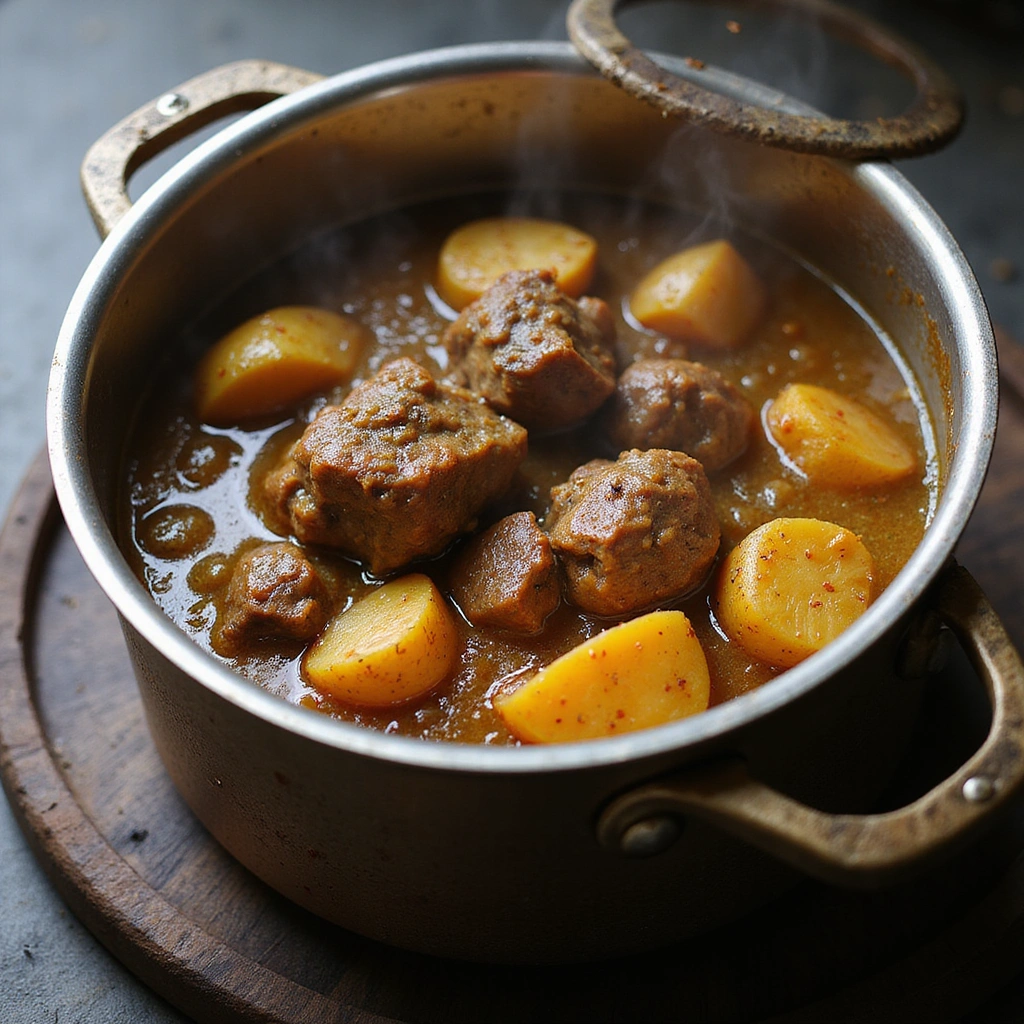 Lamb Curry Recipes South Africa Traditional Flavorful Step 6 Add Potatoes and Liquid