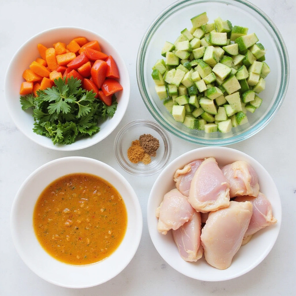 Penang Curry Chicken Thai Recipes Authentic Flavor 1 Penang Curry Chicken Thai Recipes Authentic Flavor Step 1 Prepare Ingredients