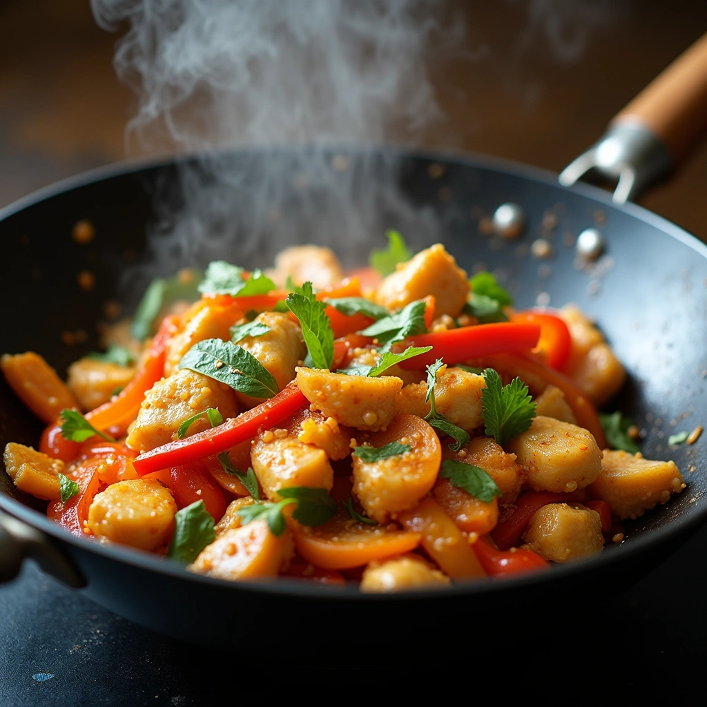 Penang Curry Chicken Thai Recipes Authentic Flavor 4 Penang Curry Chicken Thai Recipes Authentic Flavor Step 4 Add Vegetables