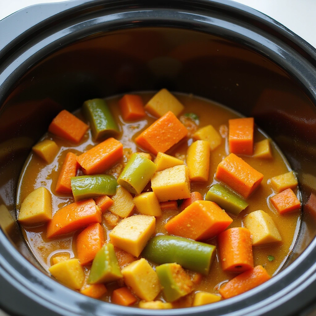 Pork Curry Recipes Slow Cooker Rich & Hearty 5 Pork Curry Recipes Slow Cooker Rich Hearty Step 5 Add Vegetables and Seasonings