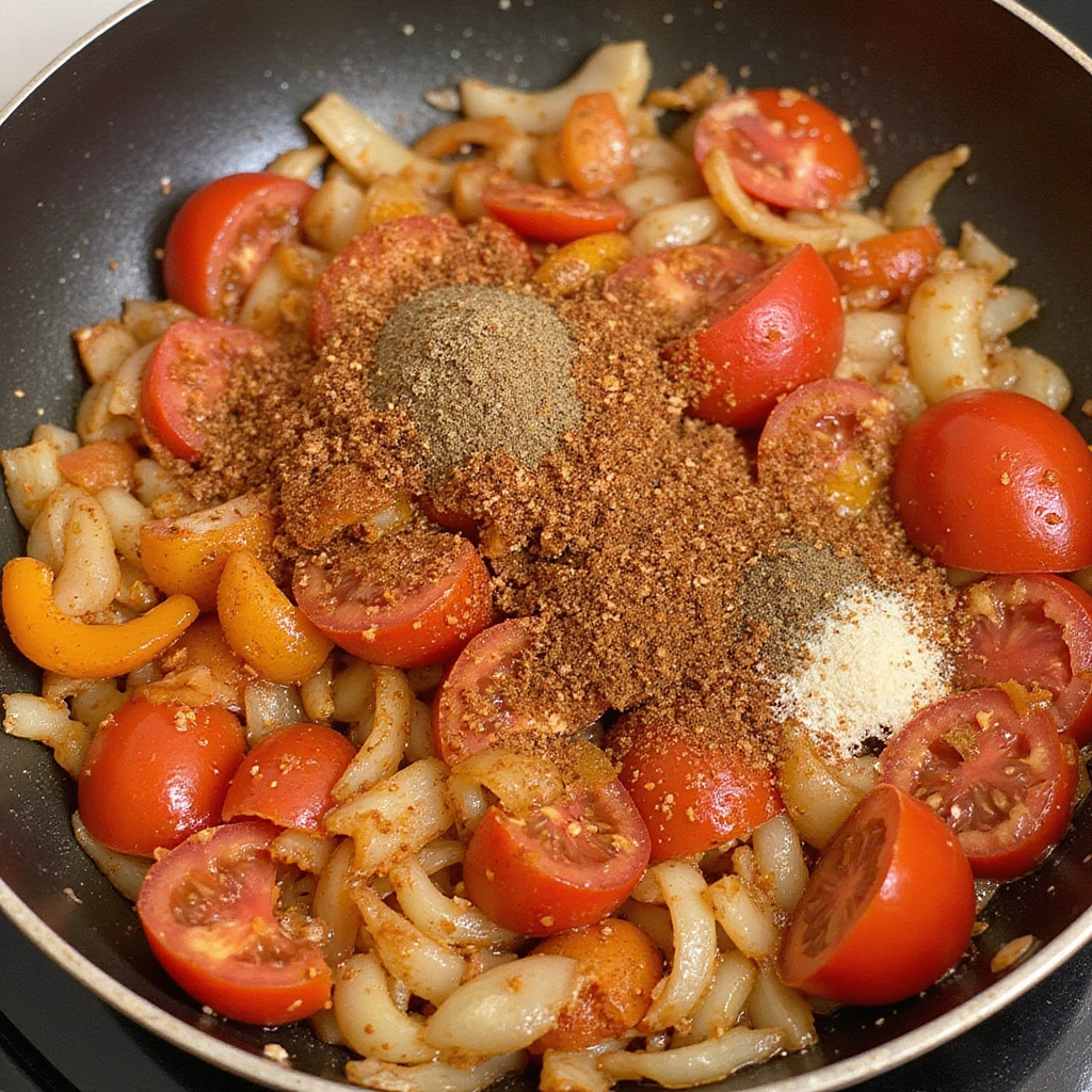 Raw Banana Recipes Indian Curry Unique & Healthy 4 Raw Banana Recipes Indian Curry Unique Healthy Step 4 Add Tomatoes and Spices