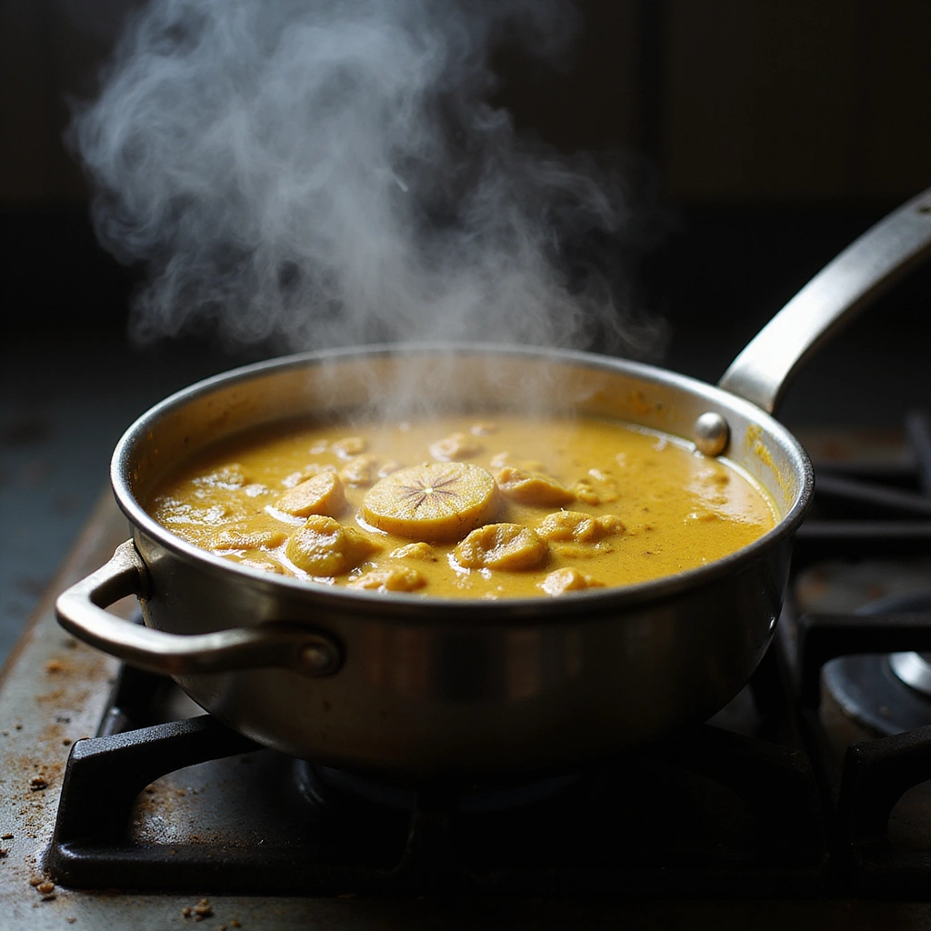 Raw Banana Recipes Indian Curry Unique & Healthy 6 Raw Banana Recipes Indian Curry Unique Healthy Step 6 Add Water and Simmer