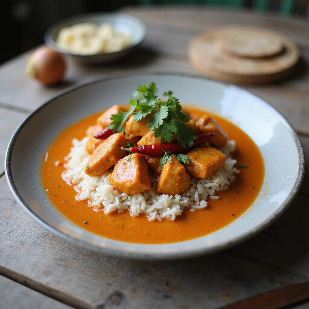 Red Curry Chicken Recipes Creamy Spicy Step 8 Serve the Dish