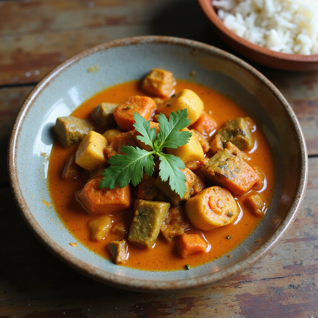 Sri Lankan Vegetable Curry Recipes Fragrant Nutritious Step 8 Serve and Enjoy