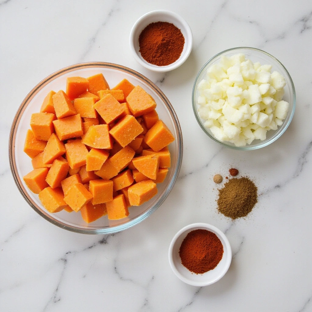 Sweet Potato Curry Recipes Creamy Healthy Comfort Step 1 Prepare Ingredients