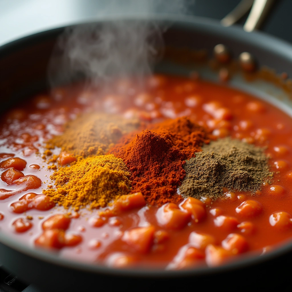 Tamil Nadu Fish Curry Recipes Traditional Spicy Step 5 Add Spices