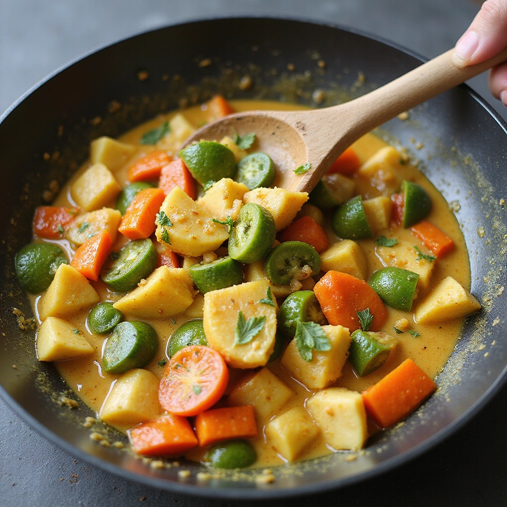 Thai Curry Recipes Vegetarian Fresh and Healthy Step 6 Add Vegetables