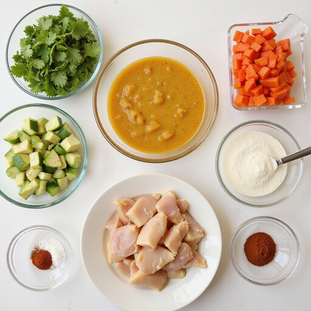 Yellow Curry Chicken Recipes with Rich Spice Blend 1 Yellow Curry Chicken Recipes with Rich Spice Blend Step 1 Prepare Ingredients