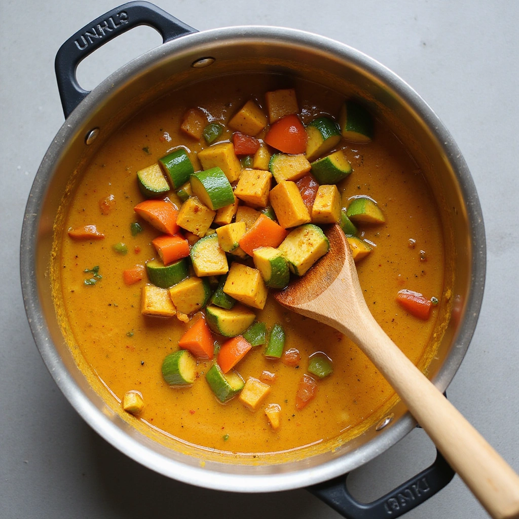 Yellow Curry Chicken Recipes with Rich Spice Blend 6 Yellow Curry Chicken Recipes with Rich Spice Blend Step 6 Incorporate Vegetables