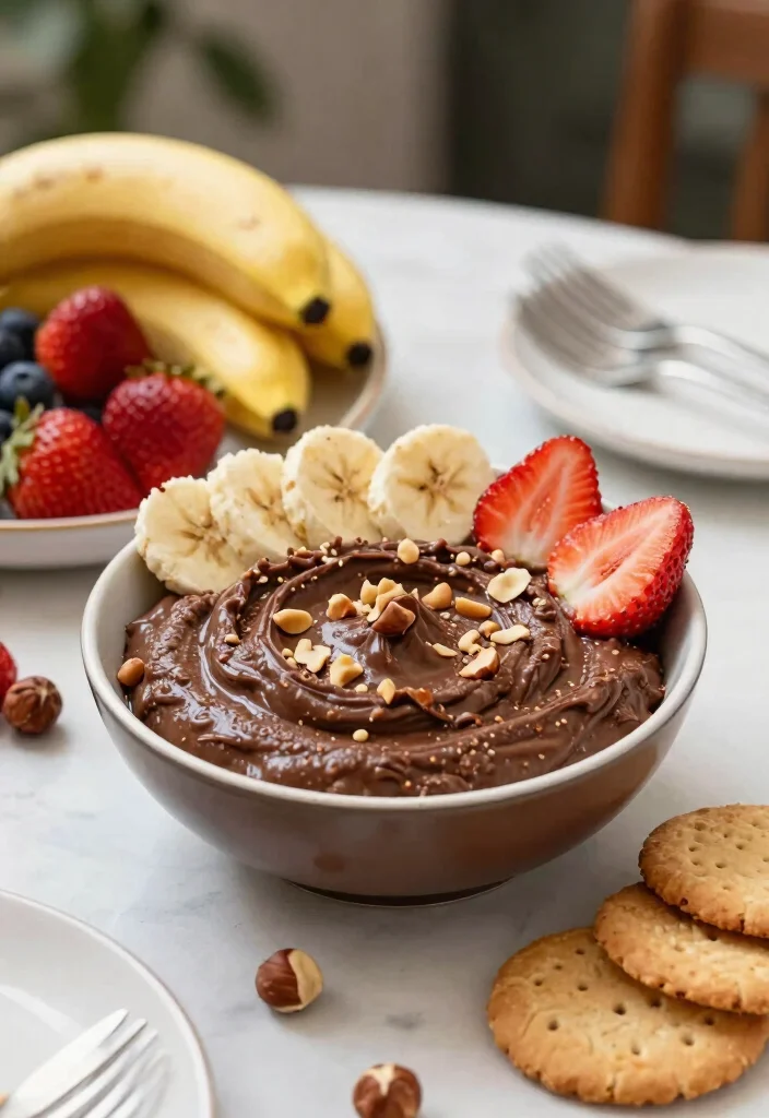 10 Dessert Dip Recipes for Easy Party Sweet Treats 45 10 Dessert Dip Recipes for Easy Party Sweet Treats 5. Chocolate Hazelnut Dip 0