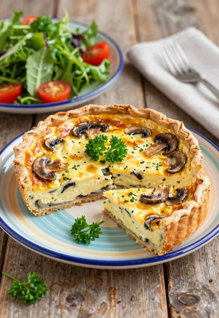 10 Healthy Quiche Recipes for Light Savory Meals 4. Mushroom and Swiss Quiche 0