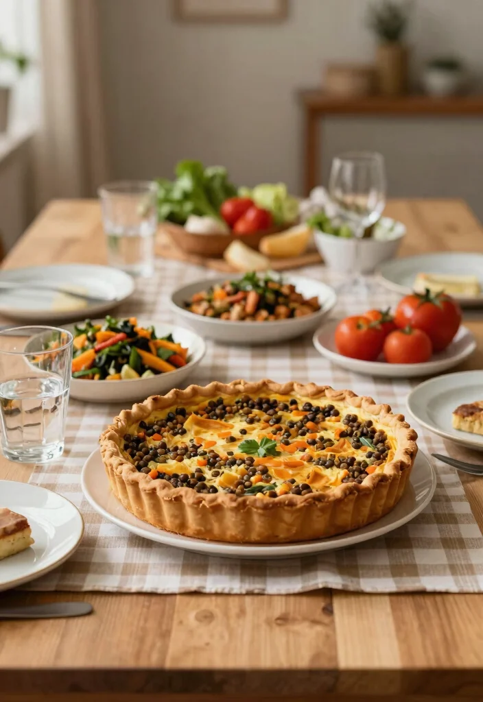 10 Healthy Quiche Recipes for Light Savory Meals 8. Lentil and Vegetable Quiche 0
