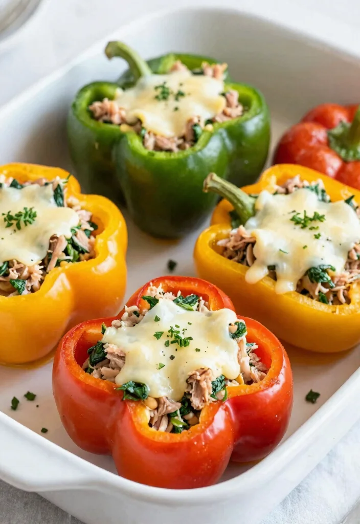 10 Keto Tuna Recipes for Easy Protein Rich Meals 9. Tuna and Spinach Stuffed Peppers 0