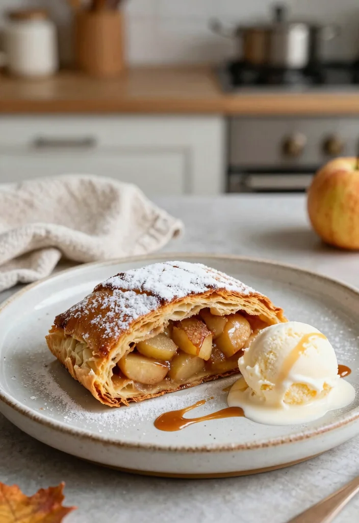 10 Phyllo Dough Dessert Recipes with Crisp Flaky Layers 3. Apple Cinnamon Phyllo Strudel 0