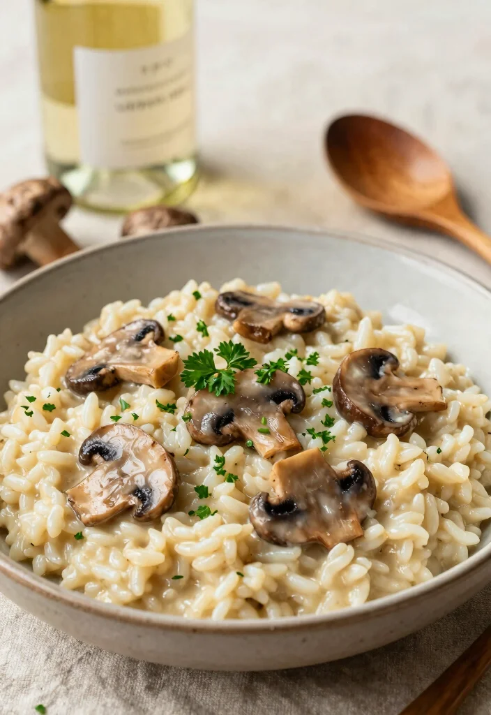10 Romantic Dinner Recipes for a Cozy Night In 1. Creamy Mushroom Risotto 0