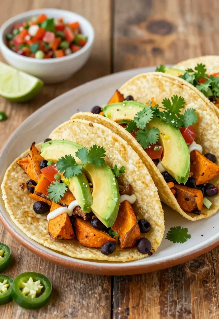 10 Romantic Dinner Recipes for a Cozy Night In 6. Sweet Potato and Black Bean Tacos 0