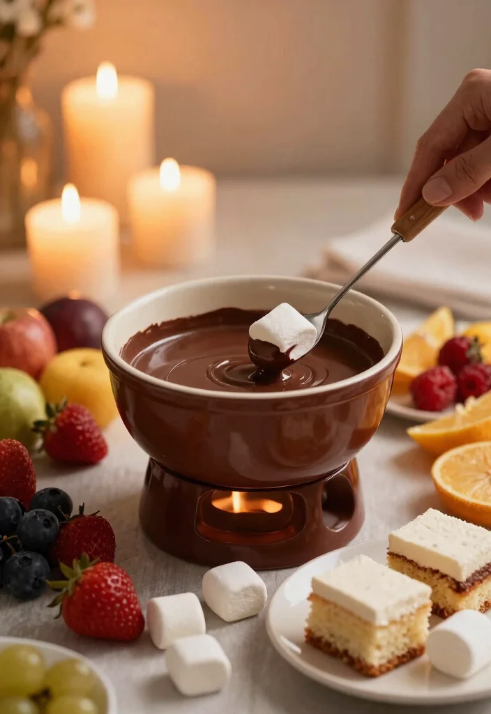 10 Romantic Dinner Recipes for a Cozy Night In 9. Chocolate Fondue 0