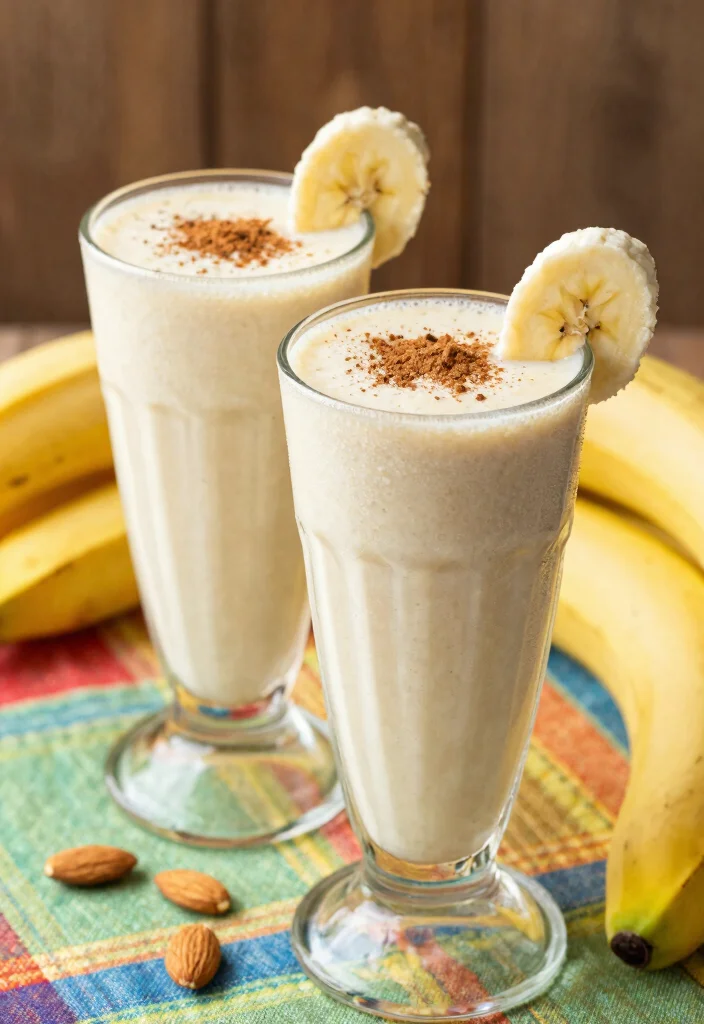 10 Vegan Banana Recipes for Simple Sweet Treats 10. Banana Almond Milkshake 0