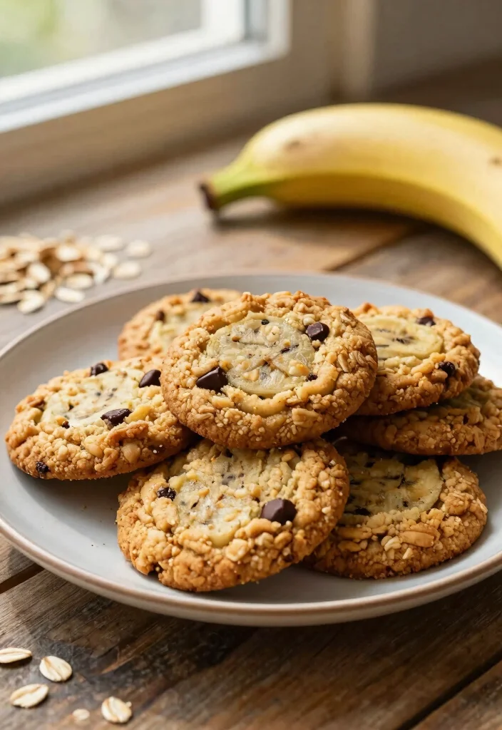 10 Vegan Banana Recipes for Simple Sweet Treats 2. Banana Oatmeal Cookies 0