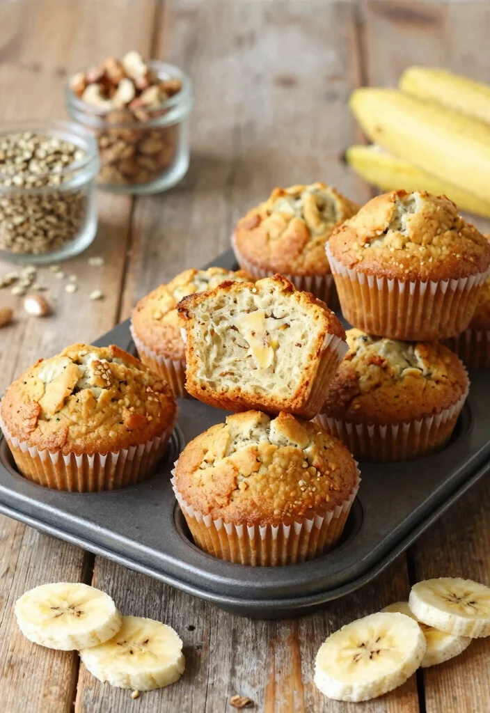 10 Vegan Banana Recipes for Simple Sweet Treats 6. Banana Muffins 0