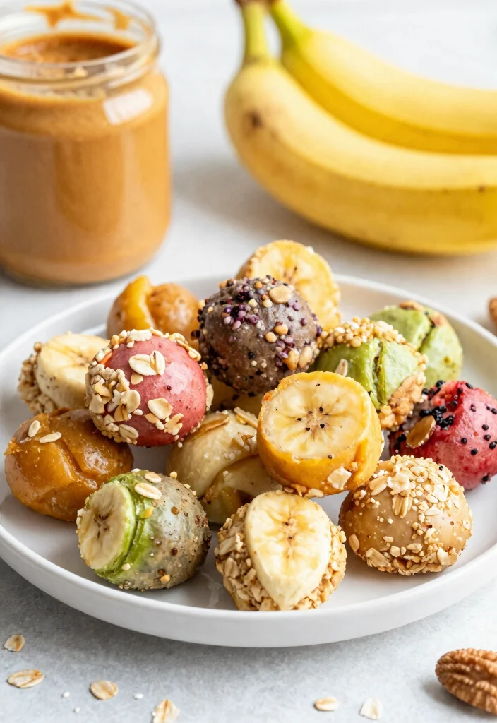 10 Vegan Banana Recipes for Simple Sweet Treats 8. Banana Energy Bites 0