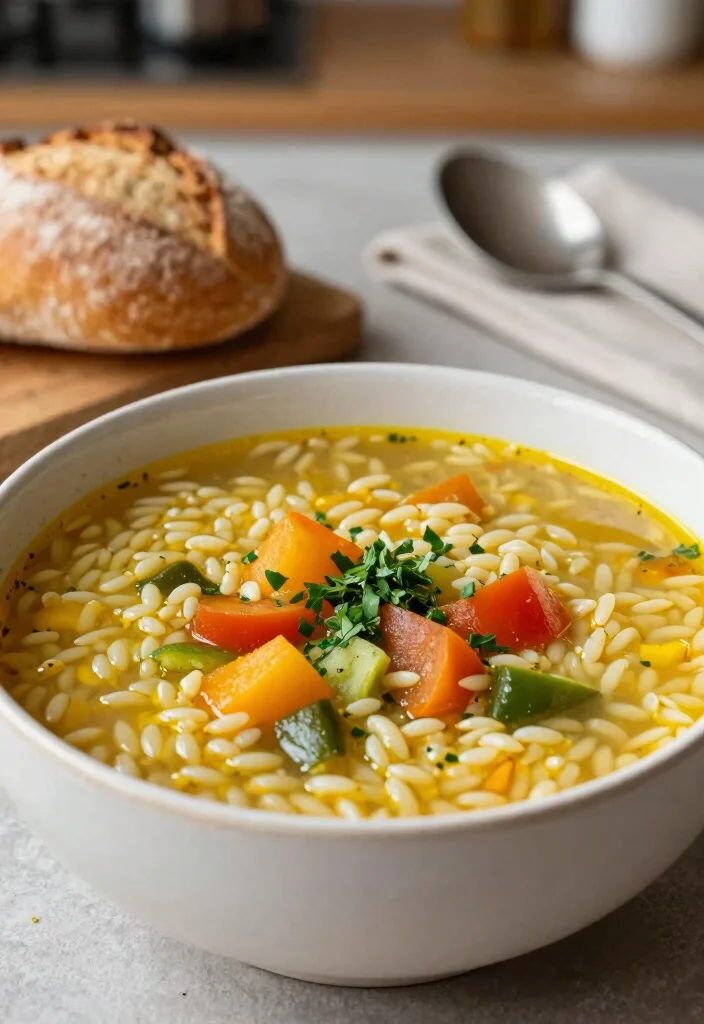 10 Vegan Orzo Recipes for Easy Mediterranean Style Meals 89 10 Vegan Orzo Recipes for Easy Mediterranean Style Meals 9. Mediterranean Orzo Soup 0