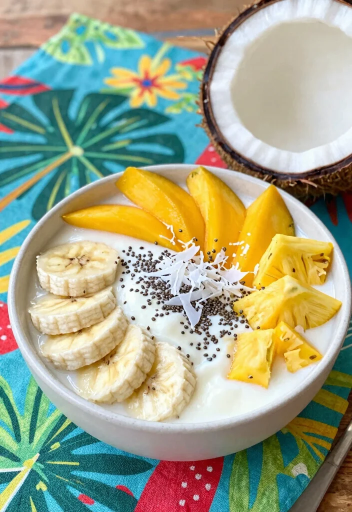 10 Yogurt Dessert Recipes for Light Creamy Indulgence 3. Tropical Coconut Yogurt Bowl 0