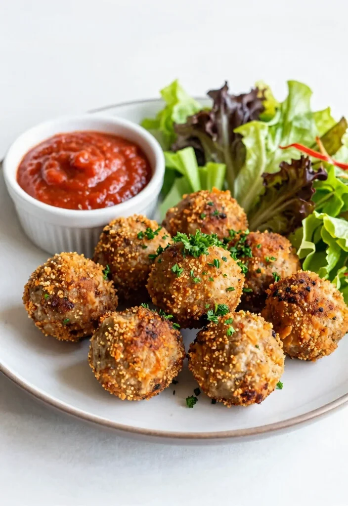 12 Air Fryer Keto Recipes for Quick Crispy Results 2. Air Fryer Keto Meatballs 0