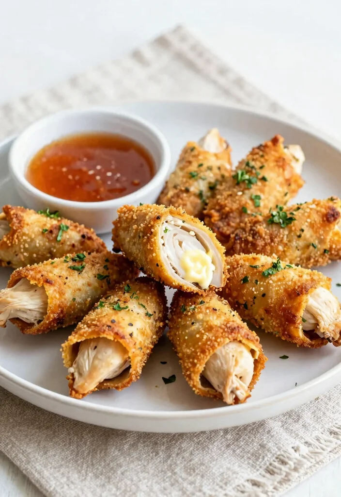 12 Air Fryer Keto Recipes for Quick Crispy Results 5. Air Fryer Cream Cheese Chicken Roll Ups 0