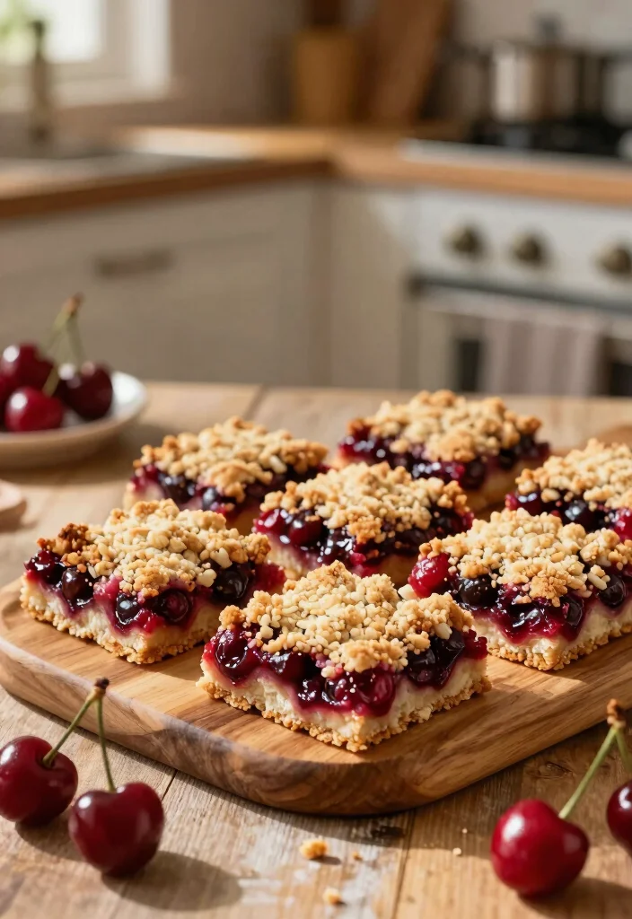 12 Cherry Dessert Recipes for Sweet and Tart Treats 78 12 Cherry Dessert Recipes for Sweet and Tart Treats 8. Cherry Crumble Bars 0