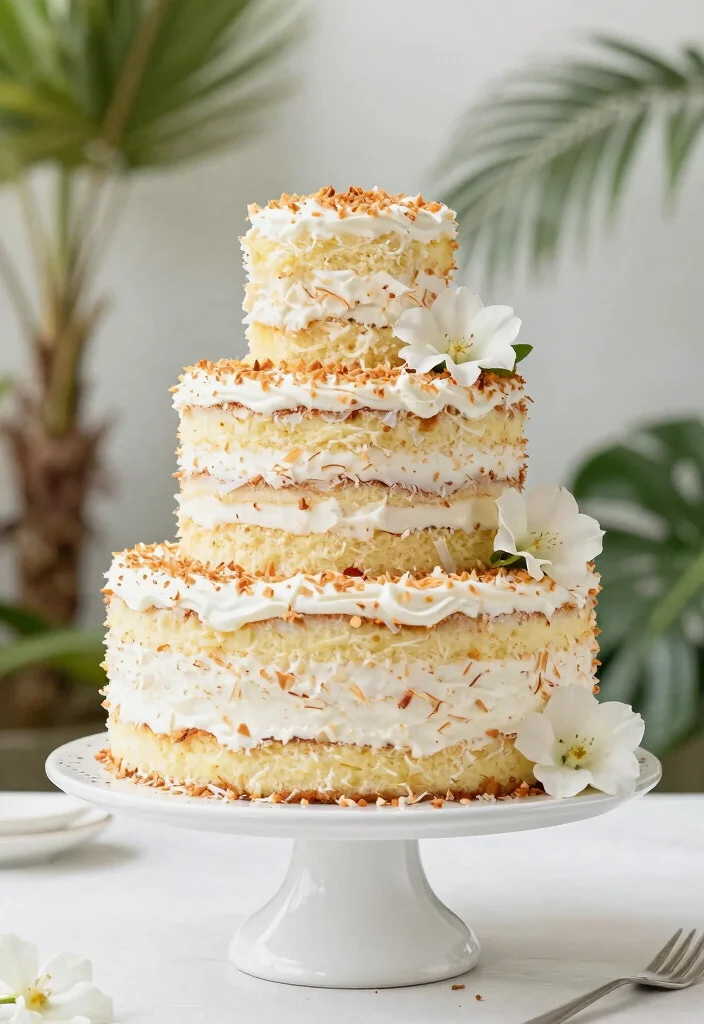12 Coconut Dessert Recipes for Tropical Inspired Sweets 67 12 Coconut Dessert Recipes for Tropical Inspired Sweets 7. Coconut Layer Cake 0