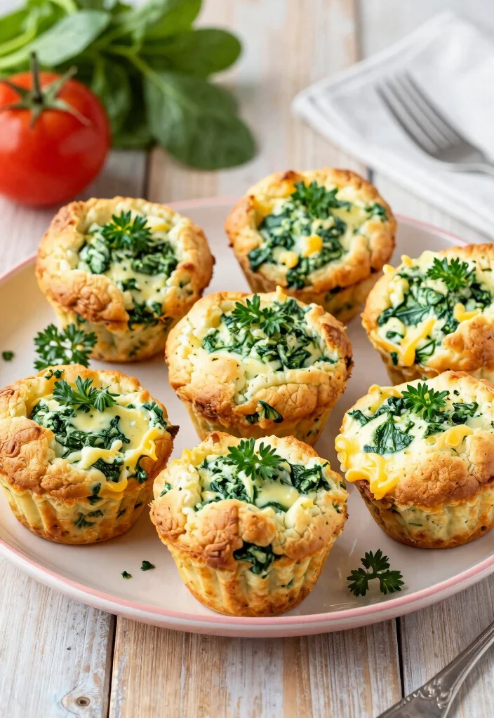 12 Egg Dinner Recipes for Quick Easy Weeknights 10. Spinach and Cheese Egg Muffins 0
