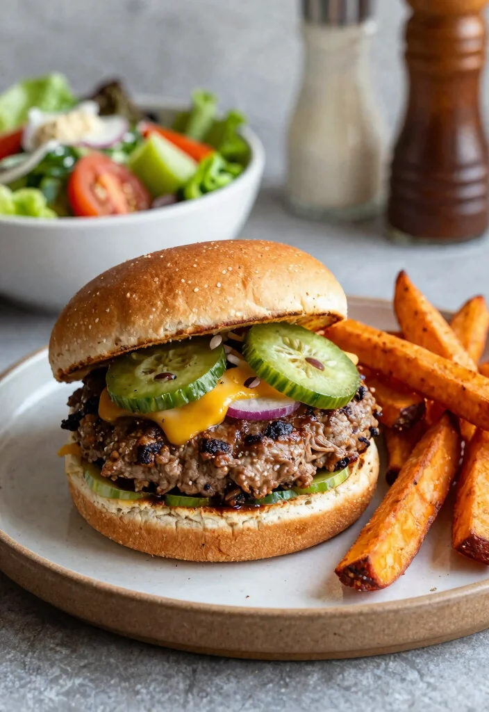 12 Ground Meat Dinner Recipes for Fast Family Meals 34 12 Ground Meat Dinner Recipes for Fast Family Meals 4. Turkey Burger with Sweet Potato Fries 0