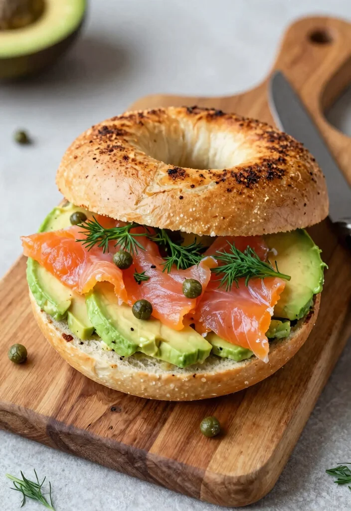 12 Healthy Avocado Recipes for Fresh Everyday Eating 100 12 Healthy Avocado Recipes for Fresh Everyday Eating 10. Avocado Smoked Salmon Bagel 0