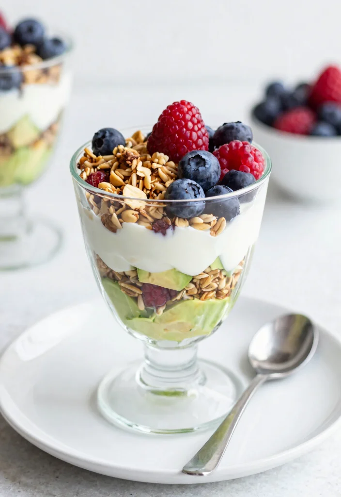 12 Healthy Avocado Recipes for Fresh Everyday Eating 89 12 Healthy Avocado Recipes for Fresh Everyday Eating 9. Avocado Greek Yogurt Parfait 0