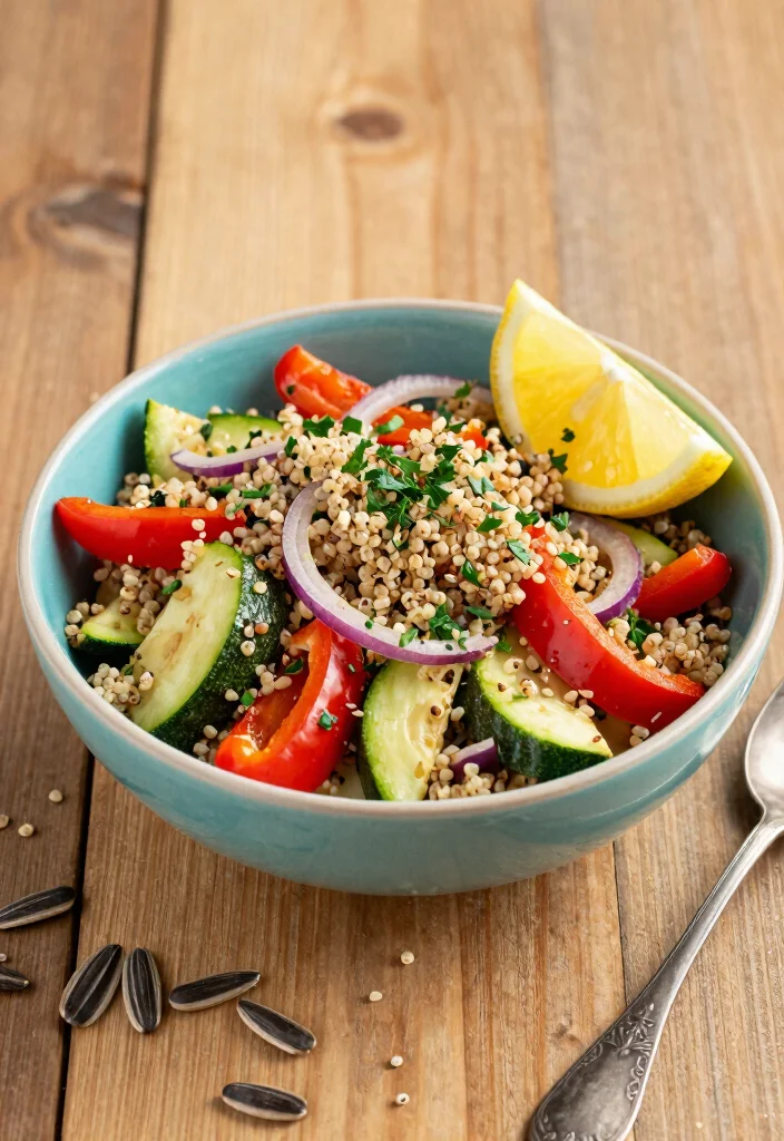 12 Healthy Italian Recipes with Lighter Classic Flavors 2. Quinoa and Roasted Vegetable Salad 0